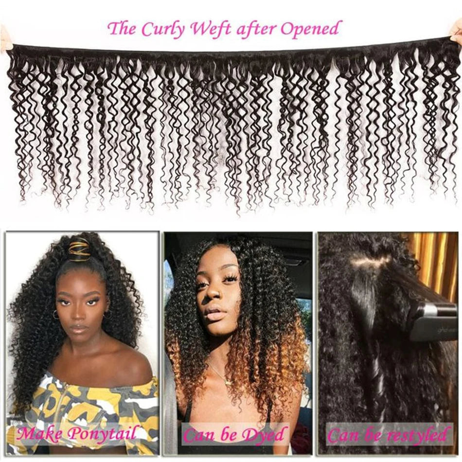 Kinky Curly Human Hair Bundles