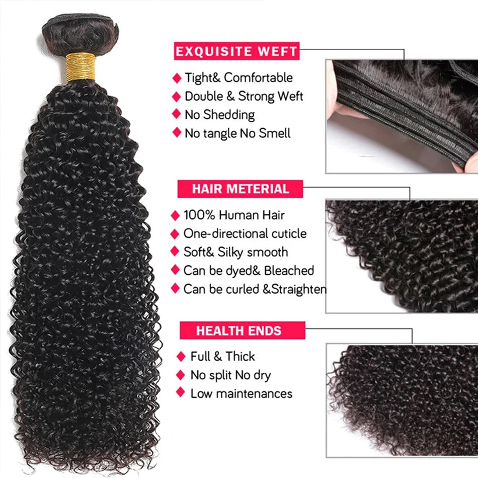 Kinky Curly Human Hair Bundles