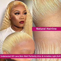 Honey Blonde Deep Wave Lace Wig