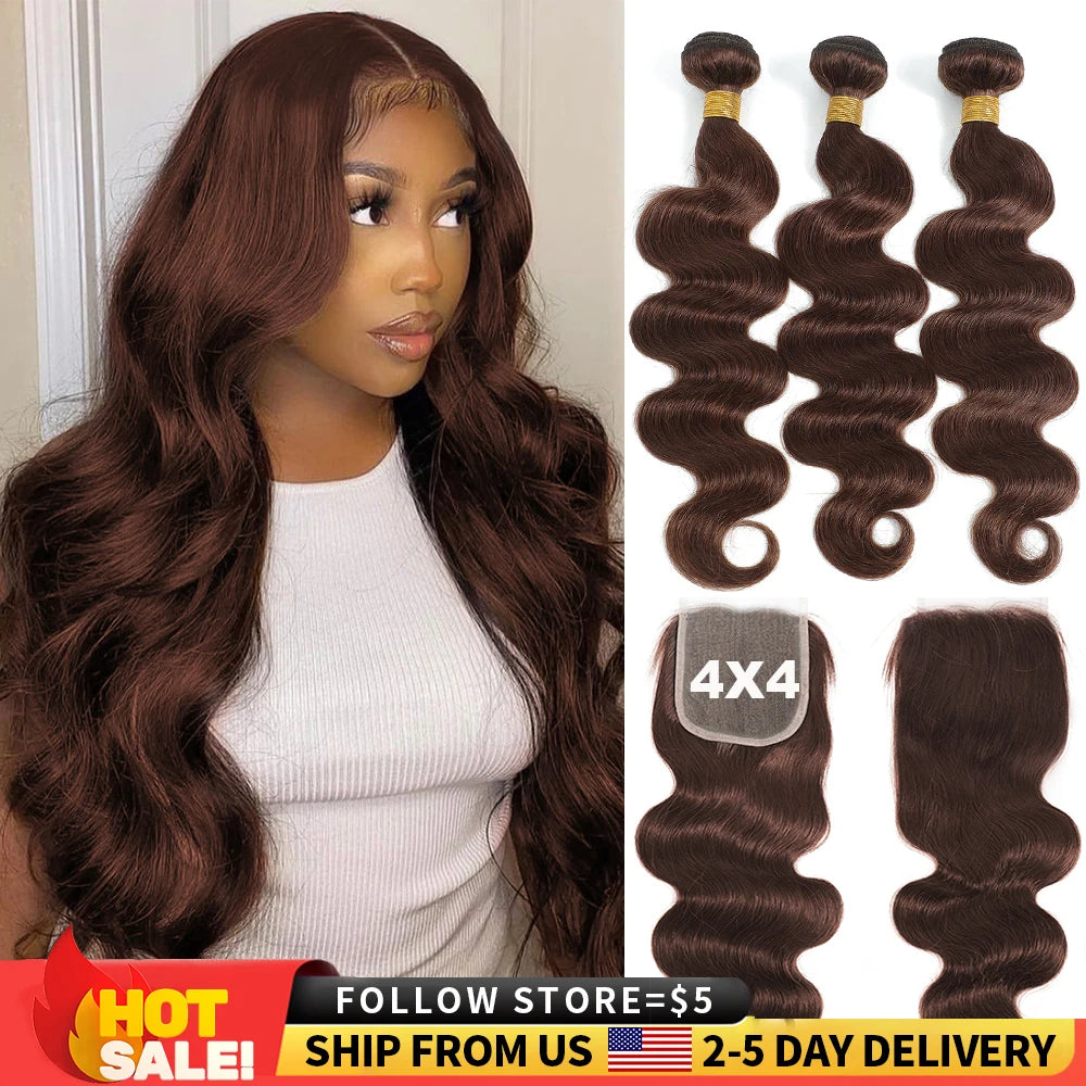 Body Wave Hair Bundles with Closure