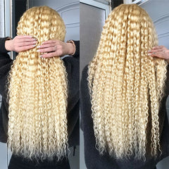 Honey Blonde Deep Wave Lace Wig