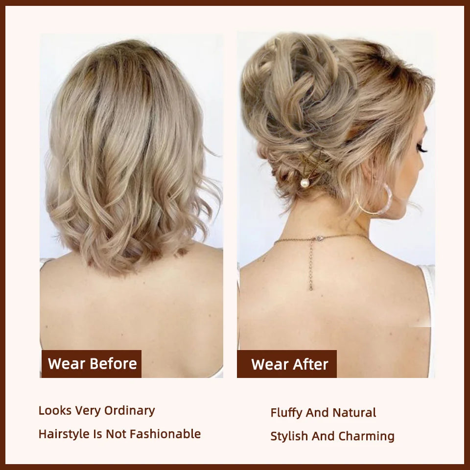 Wavy Messy Bun Clip-In Extension