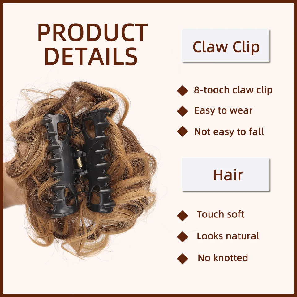 Wavy Messy Bun Clip-In Extension